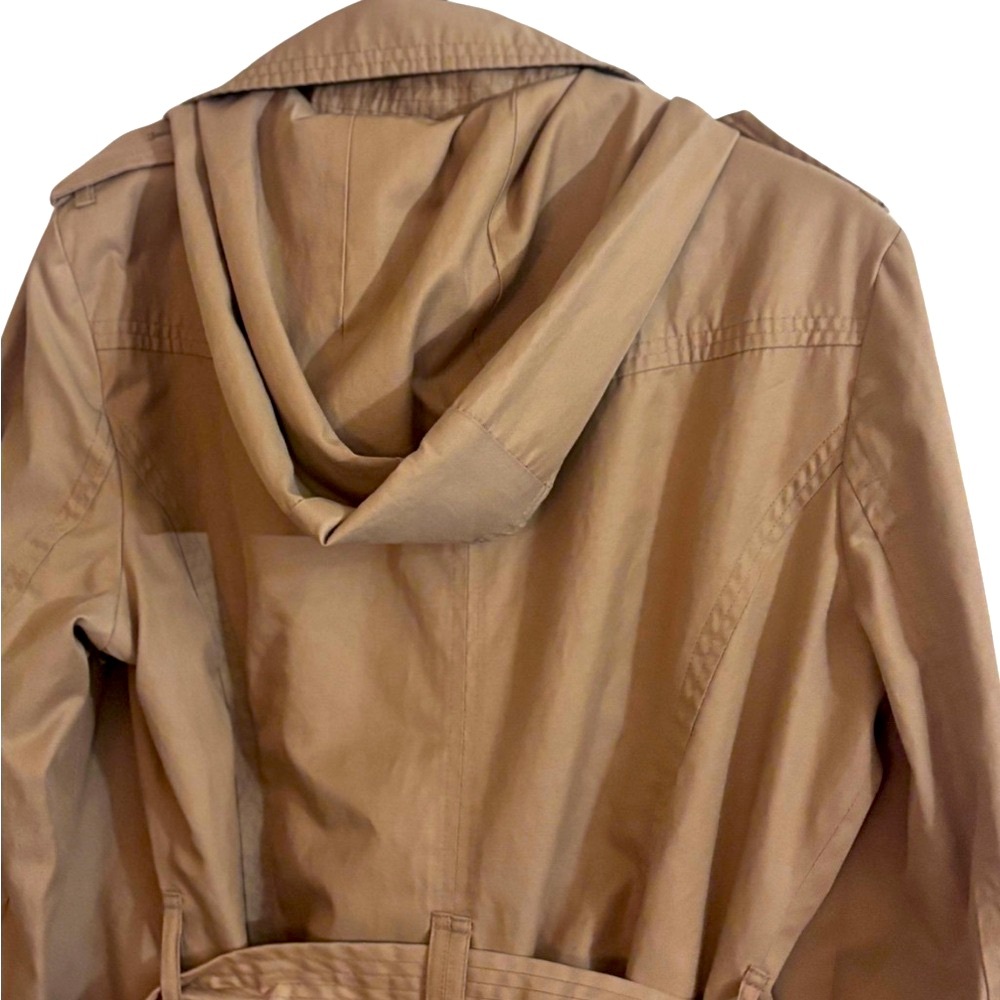 London Fog Tan Double-Breasted Trench Coat - Picture 8 of 13